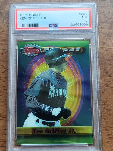 Topps 1994 Finest Ken Griffey Jr #232 Seattle Mariners PSA 7 Baseball Card