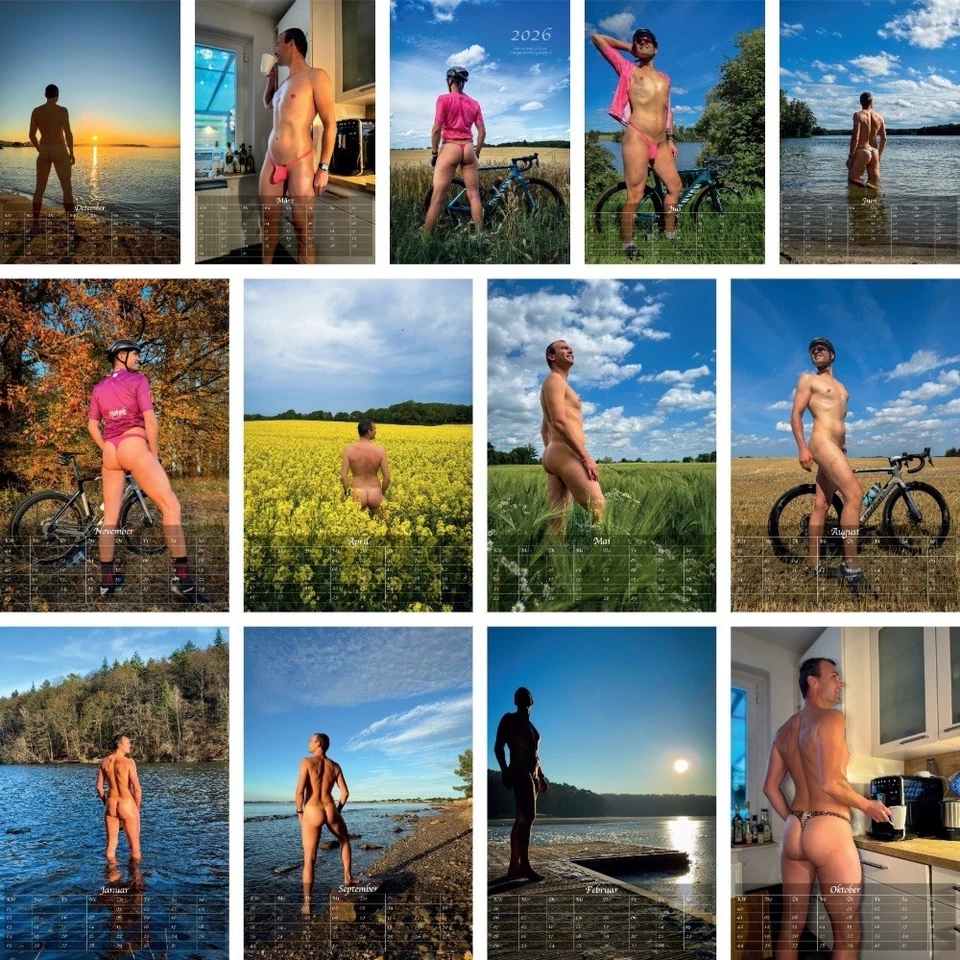 Thong-Daddy Pin-Up Kalender 2026 A4 • Private Fotos • Frech, sportlich & echt - Bild 2 von 2