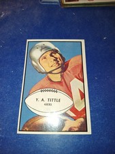 1953 Bowman #56 Y.A. Tittle Nm Or Better 