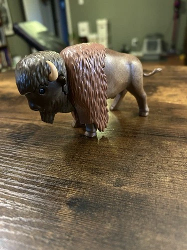 Rare Vintage 1988 Plastic Bison Playmobil Figure Western EUC