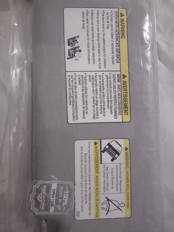 Nuevo parasol con espejo retrovisor de maquillaje gris izquierdo para Toyota 4RUNNER 2010-2023 Foto 2 de 4