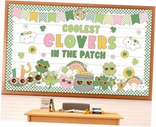 St. Patrick's Day Bulletin Board Set Classroom Decorations Irish Clover
