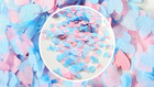 Biodegradable Wedding  & Baby Shower Confetti - Pale Pink & Pale Blue