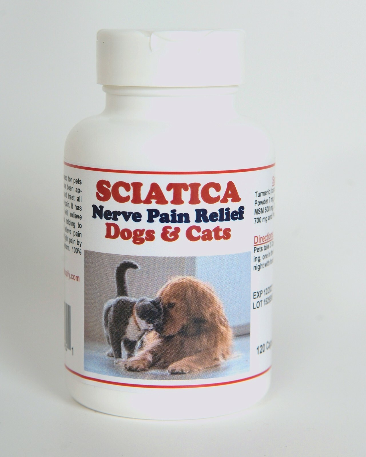 SCIATICA NERVE PAIN RELIEF FOR PETS (DOGS & CATS) MADE IN USA 120