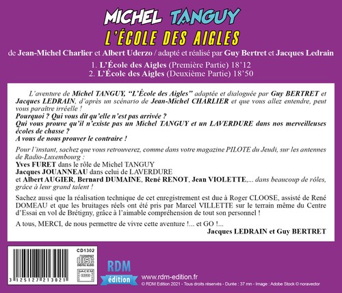 CD Michel Tanguy : L'École des Aigles - Collection BD en CD - Picture 2 of 2