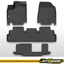 For 22-25 Infiniti QX60 7 Passenger/Nissan Pathfinder 8 Passenger 3D Floor Mats
