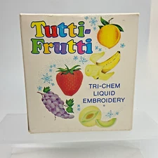 Tri-Chem Liquid Embroidery 6 Colors Tubes Paint, Tutti Frutti 0833 Set..