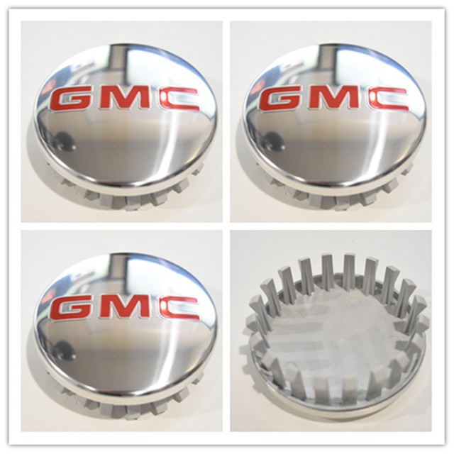 GMC POLISHED Aluminum wheel Center Caps 22837060 83mm 3.25" Sierra