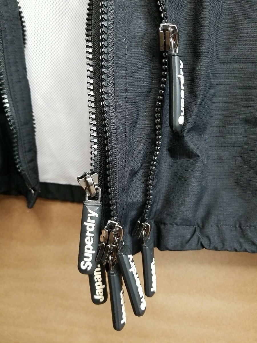 Superdry Windbomber 極度乾燥しなさい　XLサイズ 黒 Superdry Windcheater Jacket Size XS Black/blue | eBay