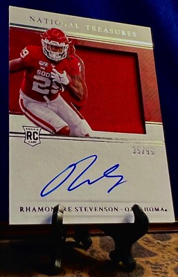 2021 PANINI NATIONAL TREASURES RPA AUTO  RHAMONDRE STEVENSON ROOKIE #1/99 RC 131