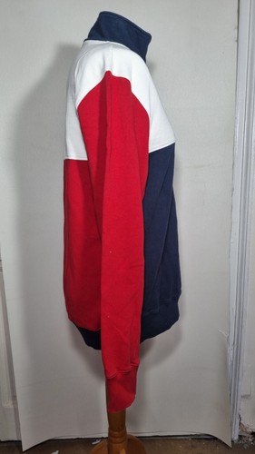Jack Wills Herren 1/4 Zip Pullover Pulli - Größe S rot, weiß und blau - Bild 11 von 15