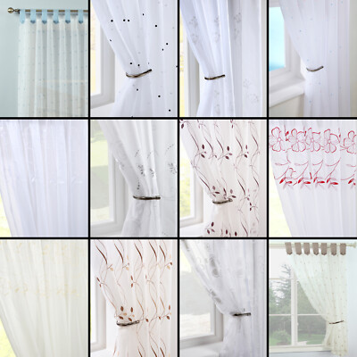 AUSVERKAUF Qualität Voile Netz Platten (X 1) - Schlitz oben & Lasche oben - kostenloser Versand
