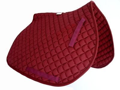 PRI  SaddleGrip Non-Slip AP Pad, PVC Dotted, High Wither, Burgundy  