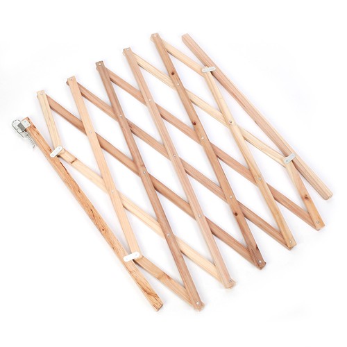 82cm Holz Hundeabsperrgitter,Katzenklappe Hundegitter Treppenschutzgitter - Bild 4 von 4