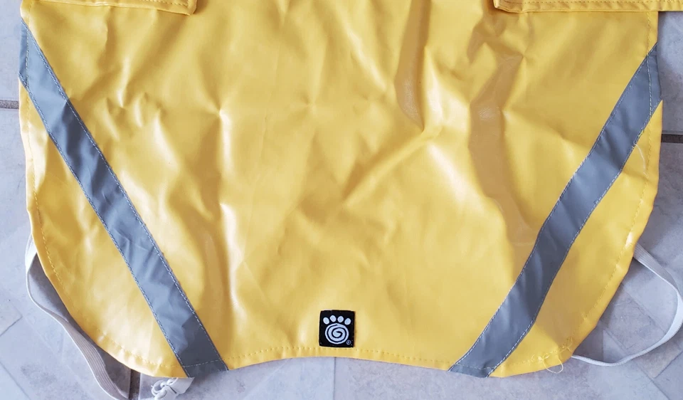 Chaqueta Abrigo Impermeable PETRAGEOUS Designs Talla Grande Perro Amarillo Reflectante Resbaladizo Foto 4 de 4
