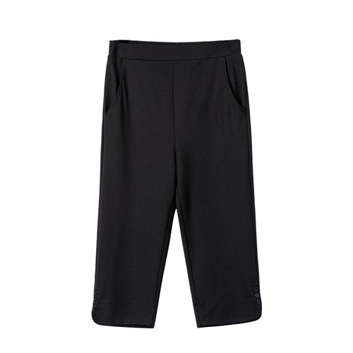 Capri Pants Women Size 6-16 Casual Stretch Trousers Pockets Crop Lightweight New - Picture 11 of 36