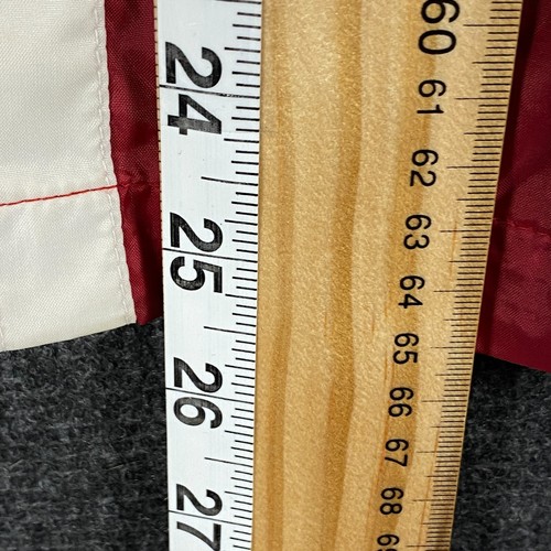Mambo Goddess Womens Size 12 Full Zip Windbreaker Light Jacket Red Green 90s Y2K - Picture 8 of 15