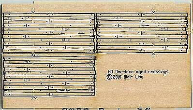 Blair Line 19 N Scale Wood Grade Crossing - Kit Rough-Cut One Lane pkg(3) - Picture 1 of 1