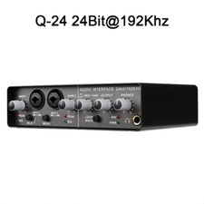 Q-24 Q-12 Q-22 Professional USB Audio Interface Sound Card with Monitor Electric