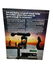 Vintage 1985 Print Ad Panasonic Video System Slightly Ahead Of Our Time 1980s