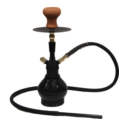 INHALE ️SNOWFLAKE HOOKAH 18'' INCH 1 HOSE BLACK/GOLD