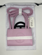 telfar small bubblegum pink shopping bolsa