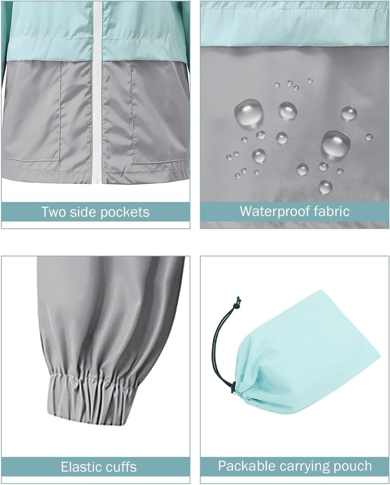 plus Size Rain Jackets for Women Waterproof Windbreaker Jacket Women'S Raincoats eBay