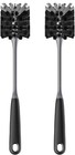 Long Handle Bottle Brush,Flexible Scrub Brush for WaterBottles,Mugs,Black,2Pack