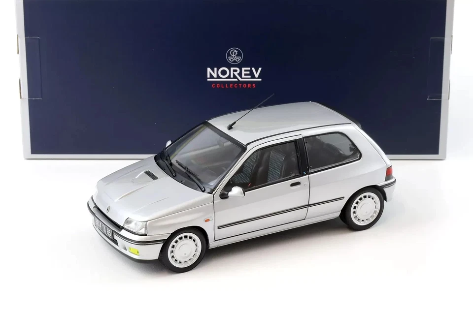 Renault Clio 16S 16V 1800cc 1992 Iceberg Grey Norev 185256 Die Cast 1/18 - Immagine 3 di 4