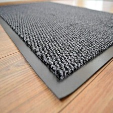 Heavy Duty Barrier Door Rubber Mat PVC Edge Entrance Dust Large Hard Wearing Rug
