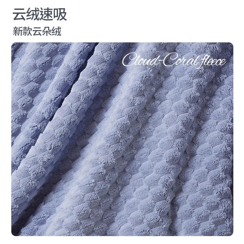 Toalla de baño Cloud Plush suave absorbente y secado rápido coral felpa nueva Foto 2 de 4