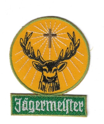 Jägermeister Patch Aufnäher Aufbügler Emblem Sign  6,5 x 8,5cm (Breite  × Höhe)