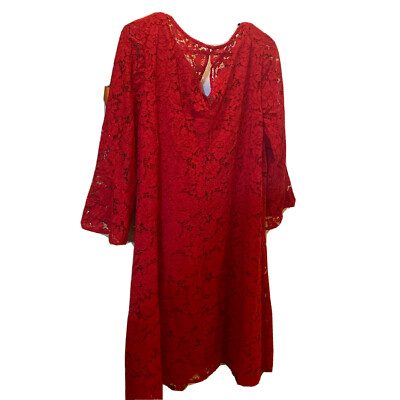 gabby skye lace dress Gabby Skye Size 22 Peach lace sheath dress with 3/4 sleeves