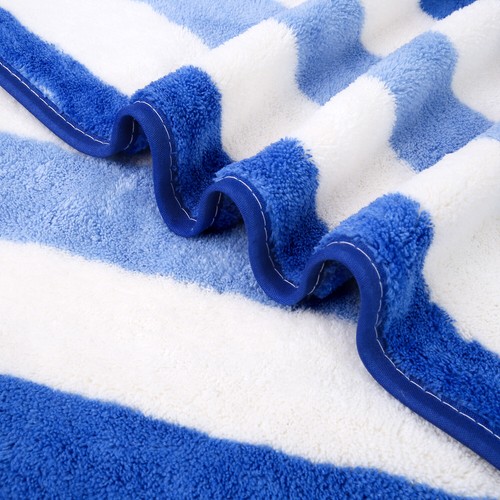 Cabana Beach Towel 2 Pack 30x60 Extra Large Striped Pool Towels with Hang Hook - Imagen 13 de 73
