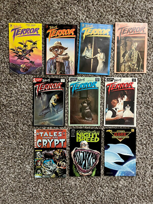 HORROR COMIC LOT Tales Of Terror 1 2 4-8 Tales From Crypt Night Breed Gore VF/NM