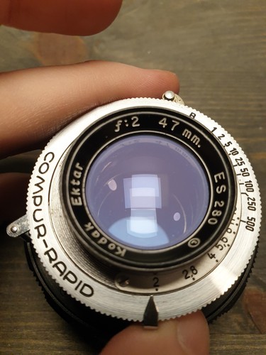 Coated Eastman Kodak Ektar 47mm f/2 for Leica-M mount (uncoupled) from 1940s - Picture 5 of 11