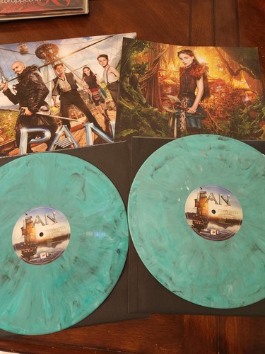 OST - PAN soundtrack / JOHN POWELL lp VINYL blue swirl colored mov at the movies