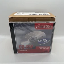 Imation High-Speed CD-RW Discs 650MB 74 Min 4x–10x Jewel Case • Box Of 10