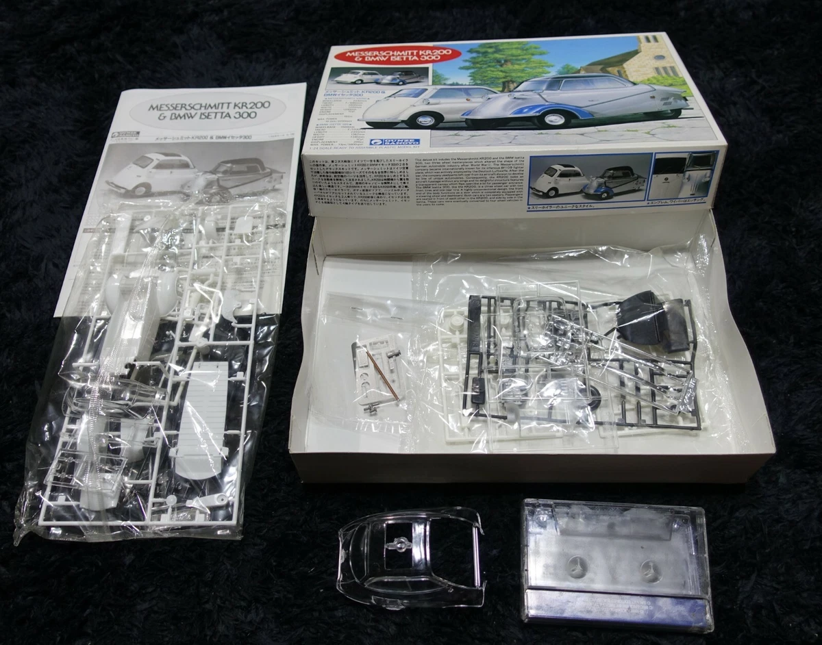 MESSERSCHMITT KR200 & BMW ISETTA 300 1/24 GUNZE MODEL KIT