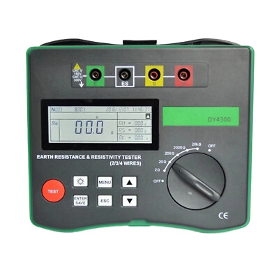DY4300 Soil Earth Resistivity Detector Meter Digital Ground Resistance Tester