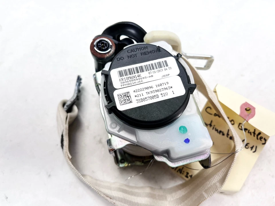 19-23 BENTLEY CONTINENTAL GT GTC TRASERO IZQUIERDO LADO DEL CONDUCTOR RETRACTOR OEM Foto 3 de 3