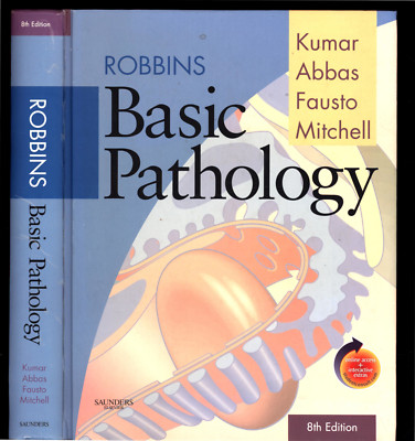 ROBBINS BASIC PATHOLOGY KUMAR ABBAS FAUSTO MITCHELL 8TH EDITION VERY GOOD