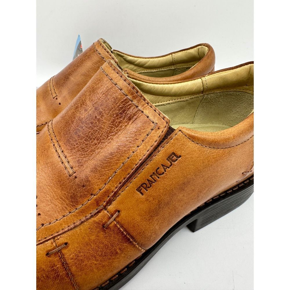 Francajel‎ Air System Genuine Leather Dress Shoes Mens 8 Driving 2729-BRA3 NEW Francajel Air System Genuine Leather Dress Shoes Mens 8  main image 2