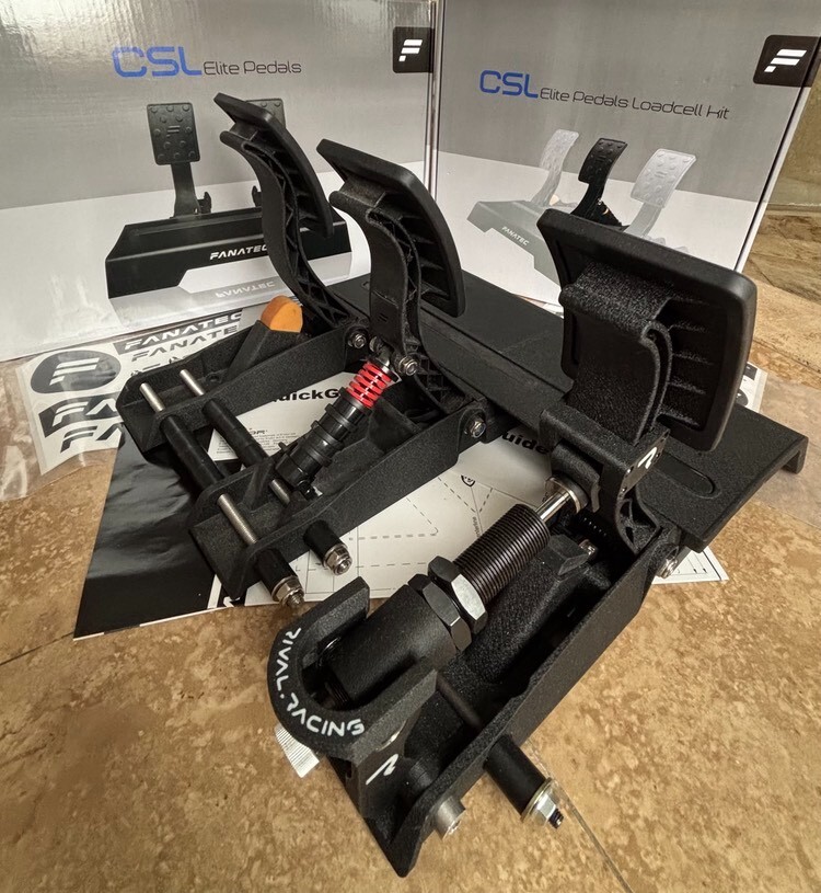 Fanatec CSL Elite V1. Upgraded 3 Pedals Set with Load CELL