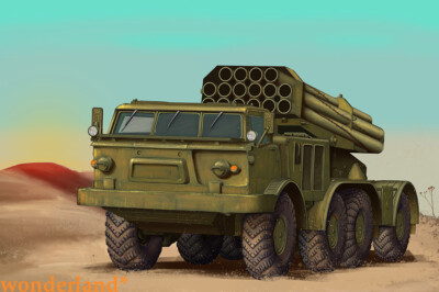 Trumpeter 07180 1/72 Russian 9P140 TEL of 9K57 Uragan Multiple Launch Rocke