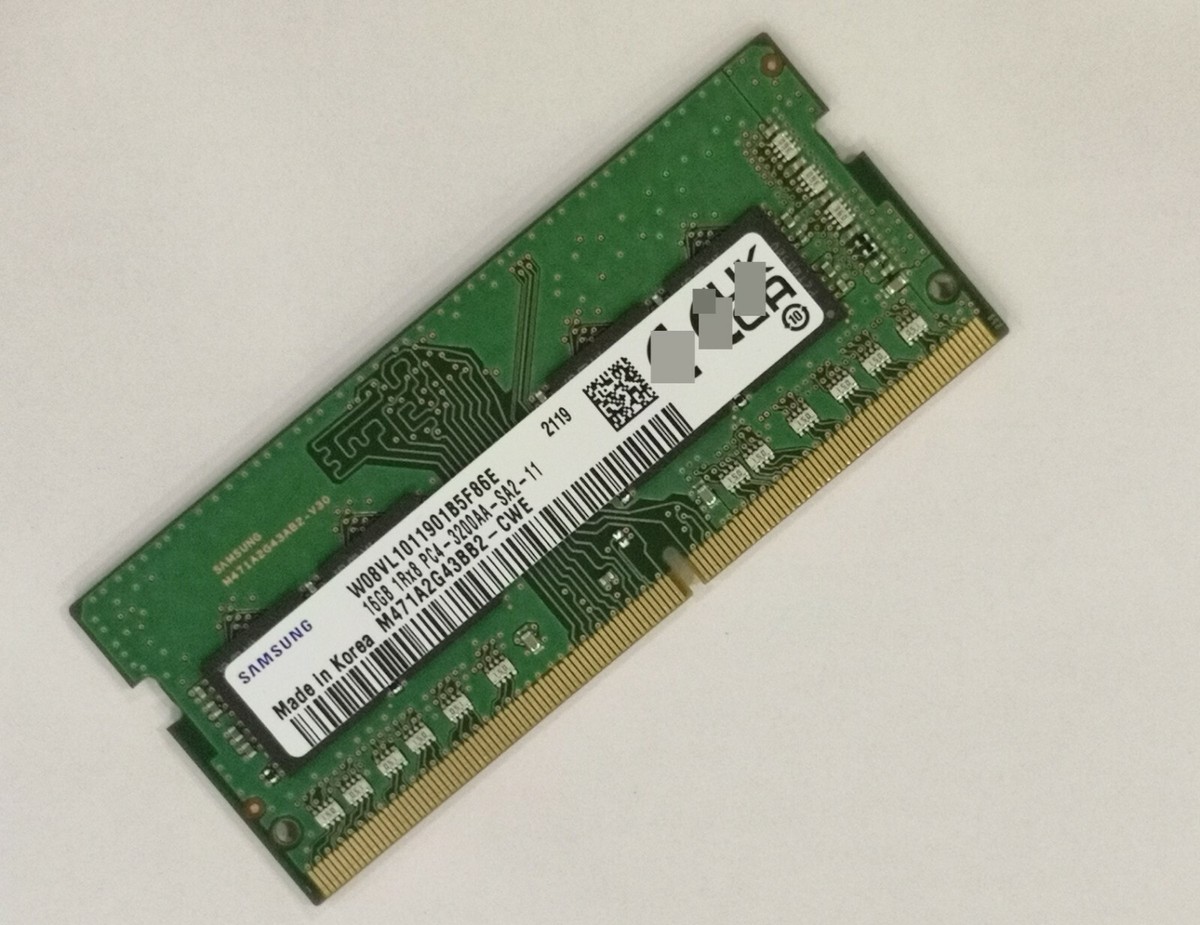 SAMSUNG PC4 3200 16GB×2（32GB） SO-DIMM Sam Original 32GB (2x16GB) DDR4 3200MHz PC4-25600 (or