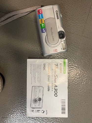 Canon PowerShot A300 3.2MP Digital Camera 5.1x Digital Zoom Silver - Picture 4 of 4