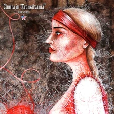 modern contemporary art painting mythology canvas print woman portrait thread of