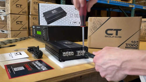 CT Sounds CT-700.1D 700 Watt RMS Power Class D Monoblock Subwoofer Amplifier - Video 1 of 1