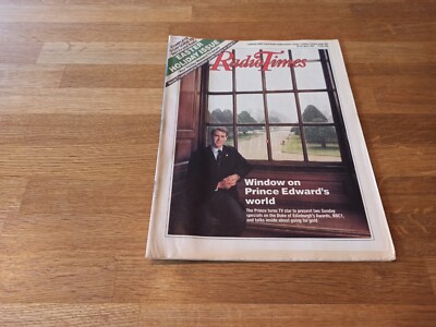 Radio Times magazine # 1987 April 18-24 Prince Edward cover 1 page missing